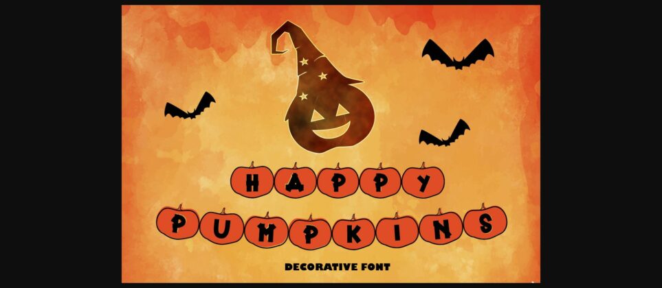 Happy Pumpkins Font Poster 3