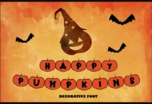 Happy Pumpkins Font Poster 1