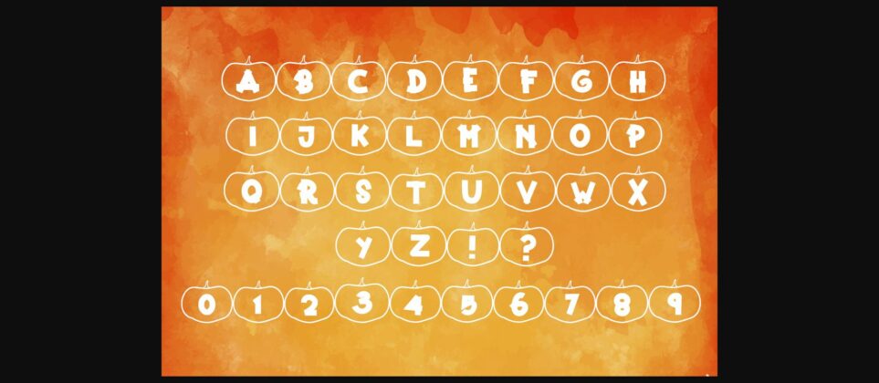 Happy Pumpkins Font Poster 8