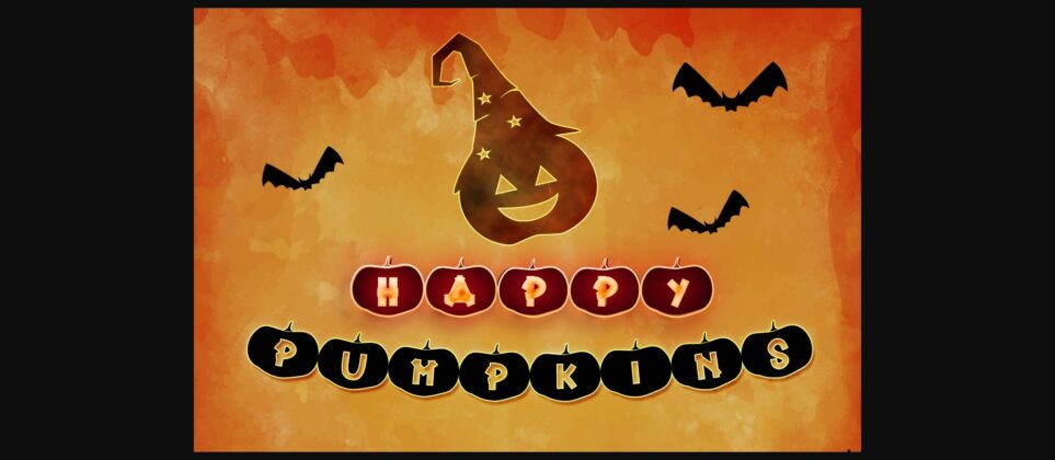 Happy Pumpkins Font Poster 10