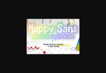 Happy Sans Font Poster 1