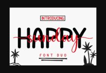 Happy Sunday Font Poster 1