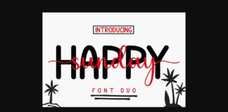 Happy Sunday Font Poster 1