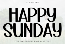 Happy Sunday Font Happy Sunday Font Poster 1