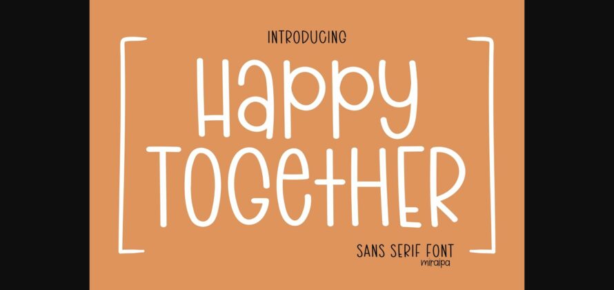 Happy Together Font Poster 1