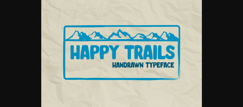 Happy Trails Font Poster 3