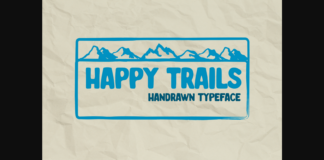 Happy Trails Font Poster 1