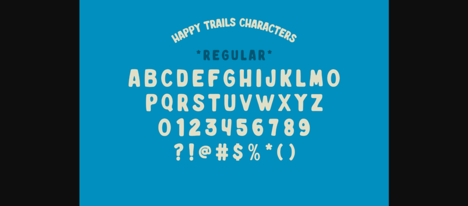 Happy Trails Font Poster 4