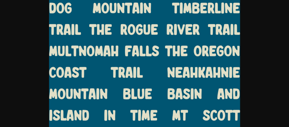 Happy Trails Font Poster 7