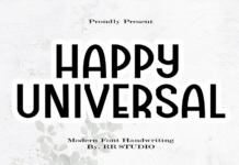 Happy Universal Font Poster 1