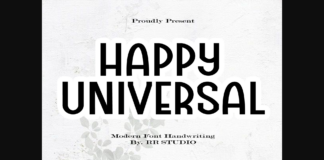 Happy Universal Font Poster 1