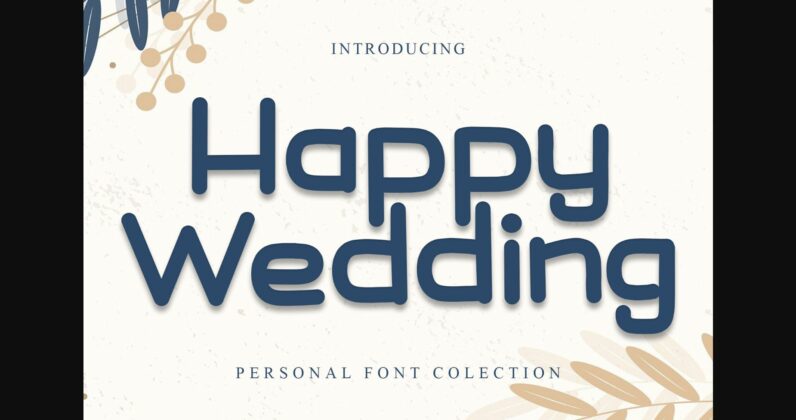 Happy Wedding Font Poster 1