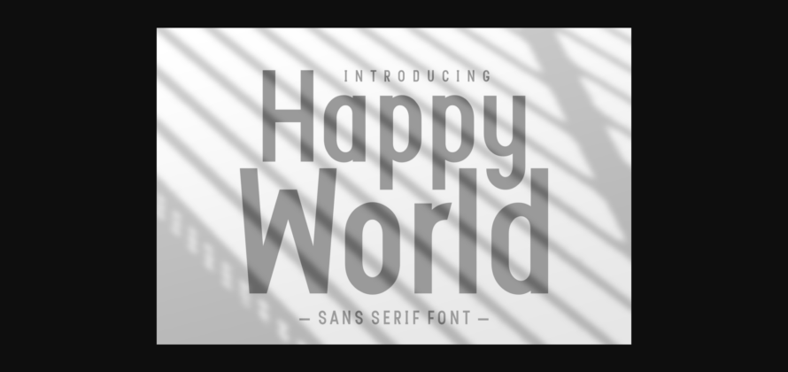 Happy World Font Poster 3