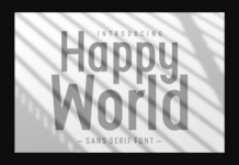 Happy World Font Poster 1