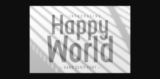 Happy World Font Poster 1