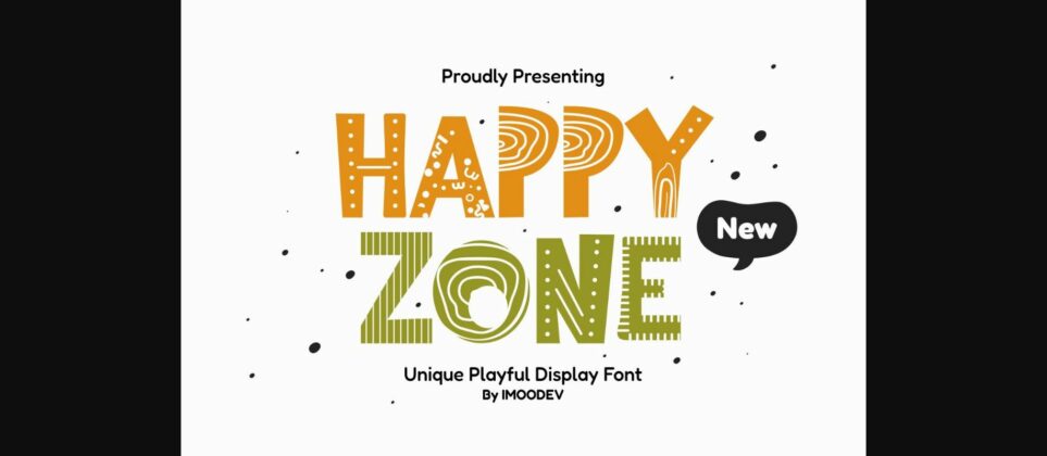 Happy Zone Font Poster 3