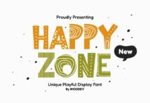 Happy Zone Font Poster 1