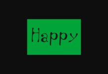 Happy Font Poster 1