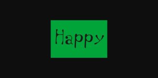 Happy Font Poster 1