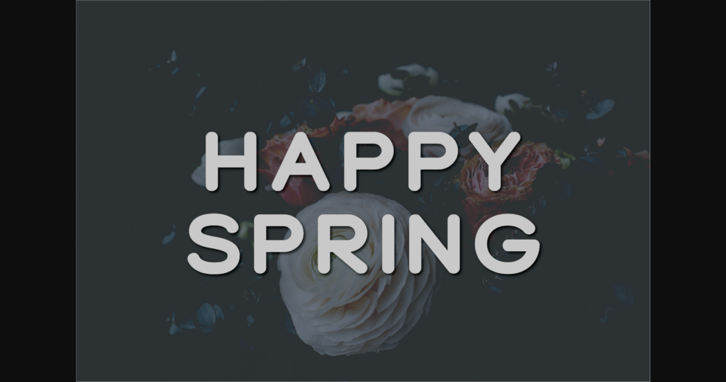 Happy Spring Font Poster 3