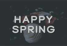 Happy Spring Font Poster 1