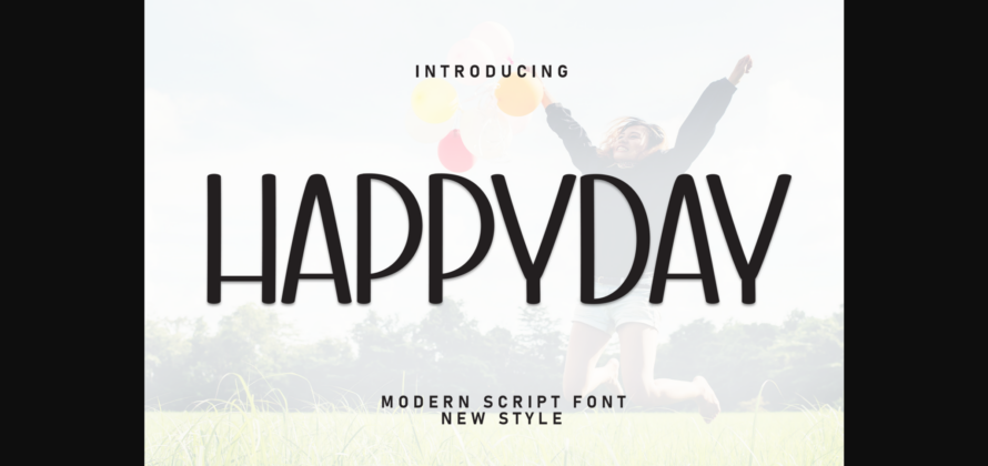 Happyday Font Poster 3