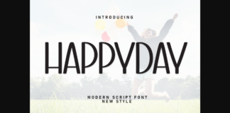 Happyday Font Poster 1