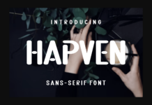 Hapven Font Poster 1