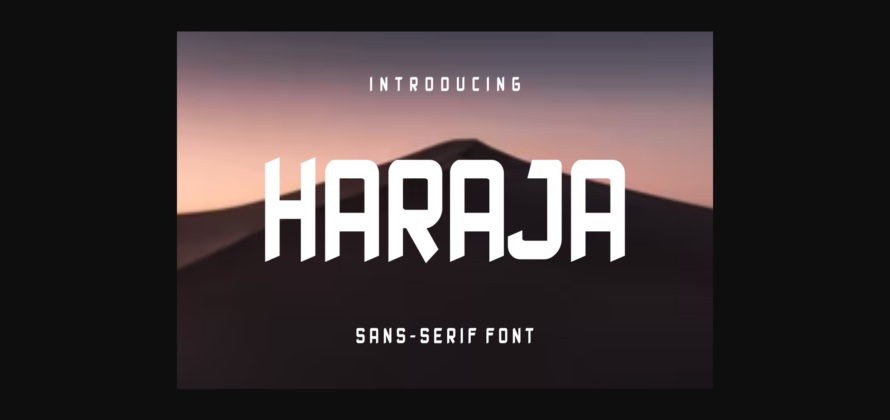 Haraja Font Poster 3