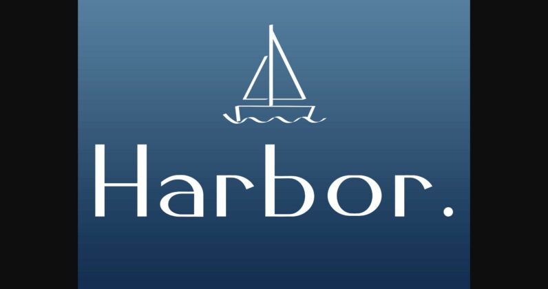 Harbor Font Poster 3