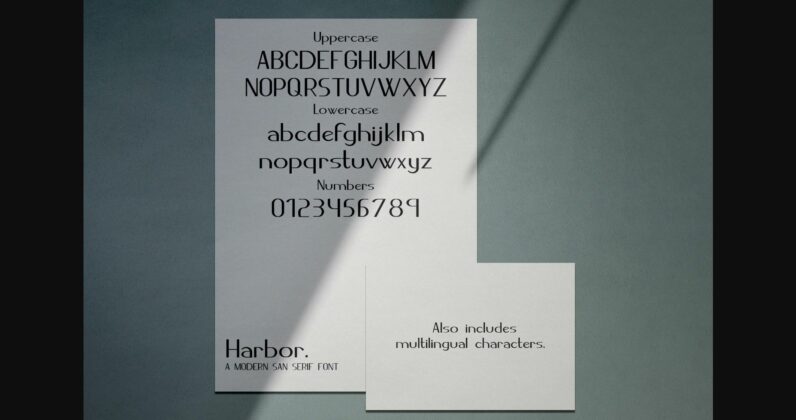 Harbor Font Poster 4