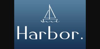 Harbor Font Poster 1