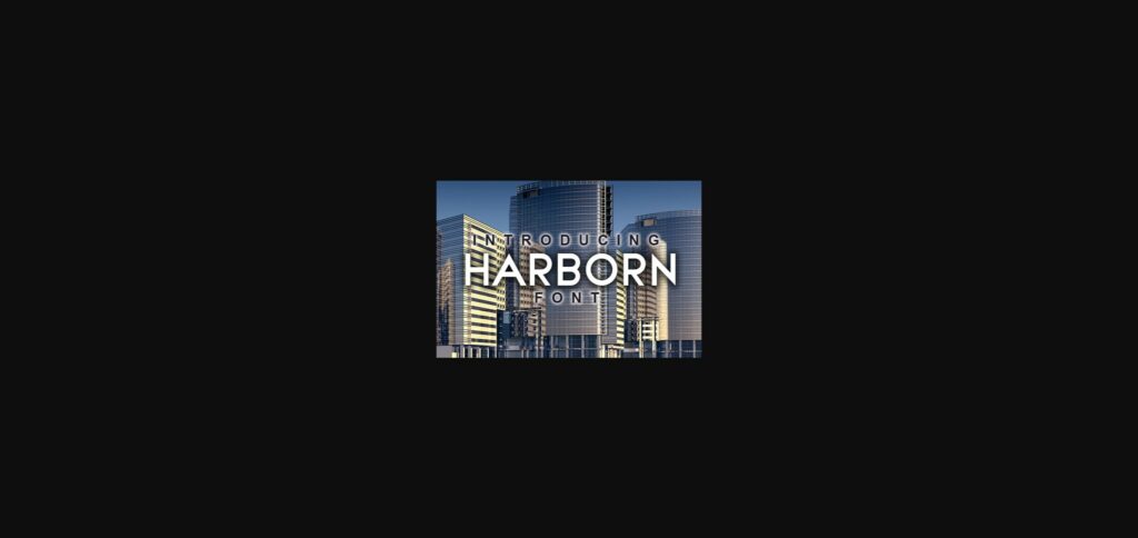 Harborn Font Poster 3