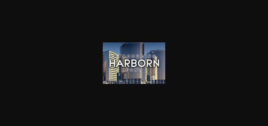 Harborn Font Poster 3