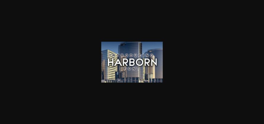 Harborn Font Poster 3