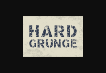 Hard Grunge Font Poster 1