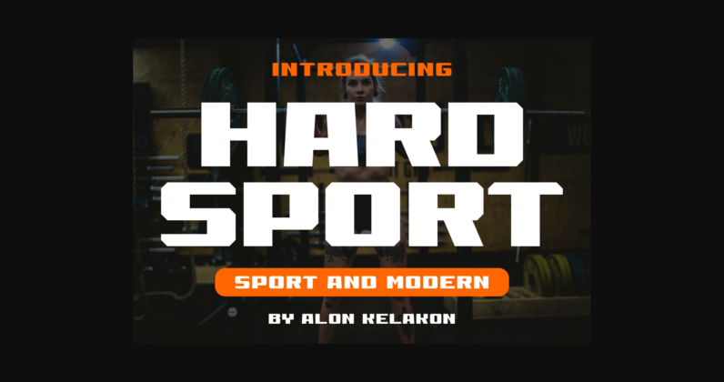 Hard Sport Font Poster 3