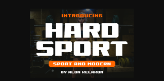 Hard Sport Font Poster 1