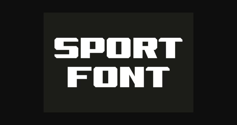 Hard Sport Font Poster 4