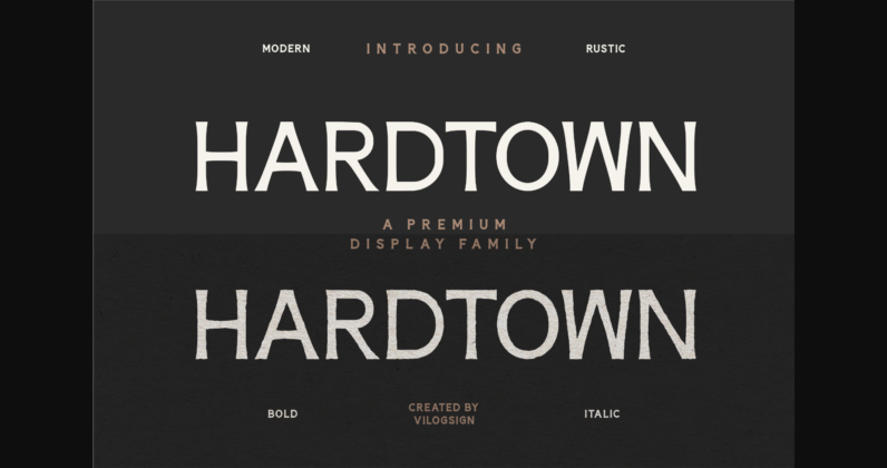 Hardtown Font Poster 3