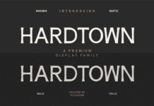 Hardtown Font Poster 1