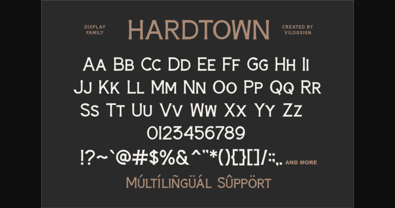 Hardtown Font Poster 8