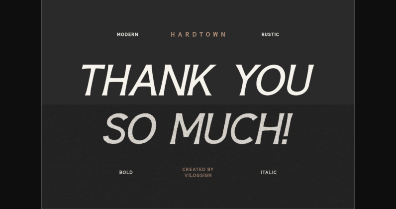 Hardtown Font Poster 10