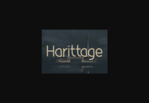 Harittage Font Poster 1