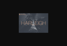 Harleigh Font Poster 1