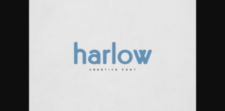 Harlow Font Poster 1