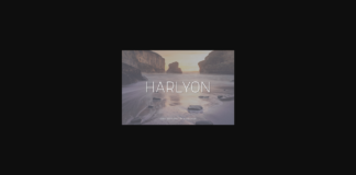 Harlyon Font Poster 1