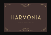 Harmonia Font Poster 1