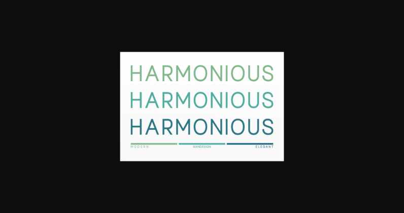 Harmonious Font Poster 3