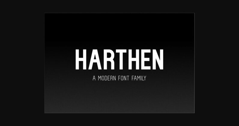 Harthen Font Poster 3